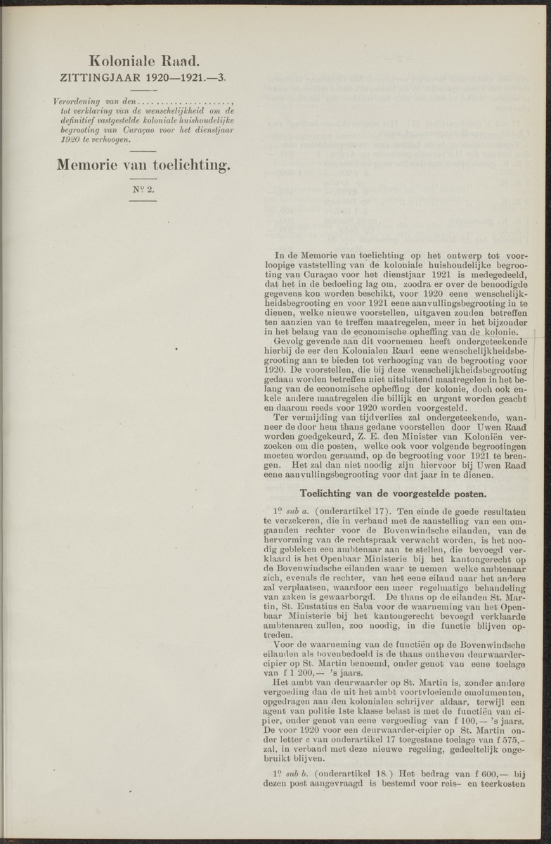 Notulen der zittingen - 