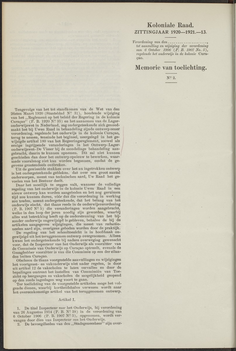 Notulen der zittingen - 