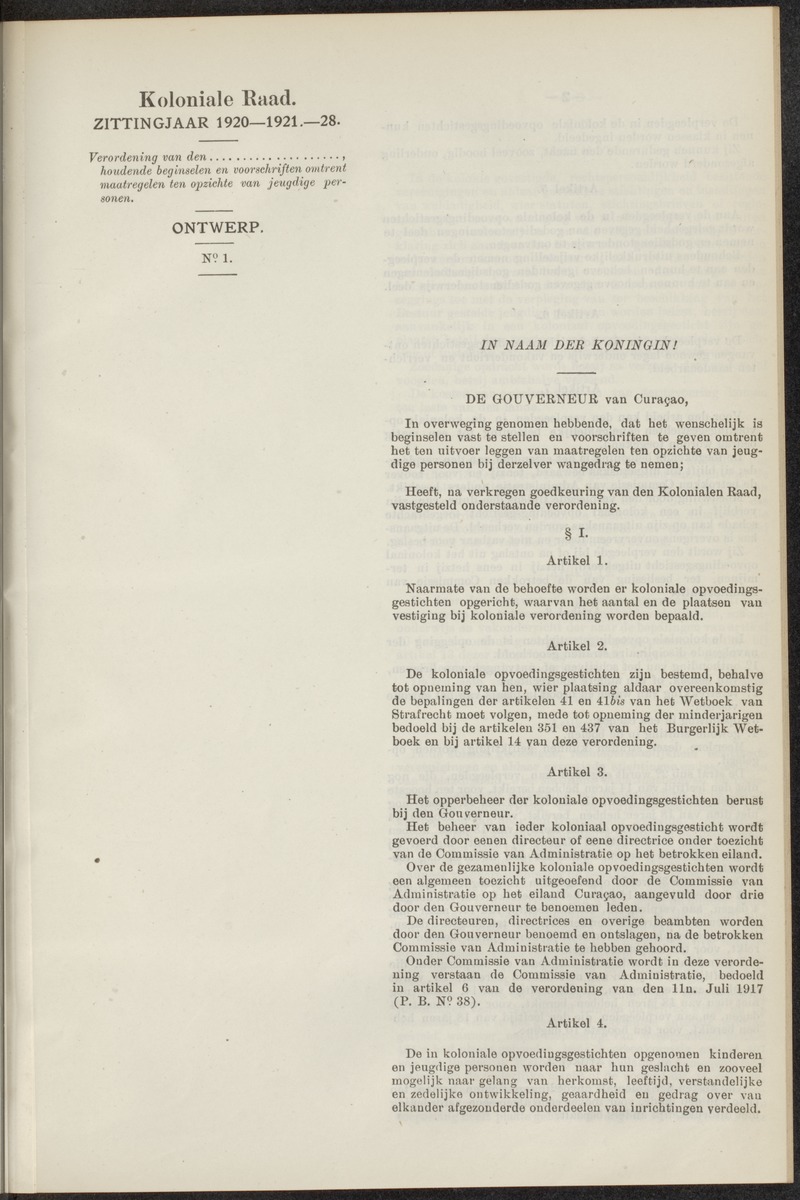 Notulen der zittingen - 