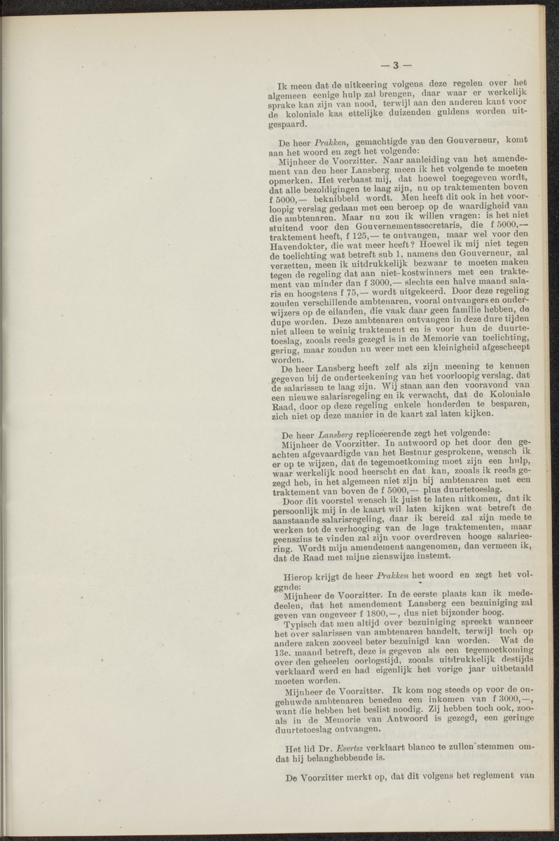 Notulen der zittingen - 