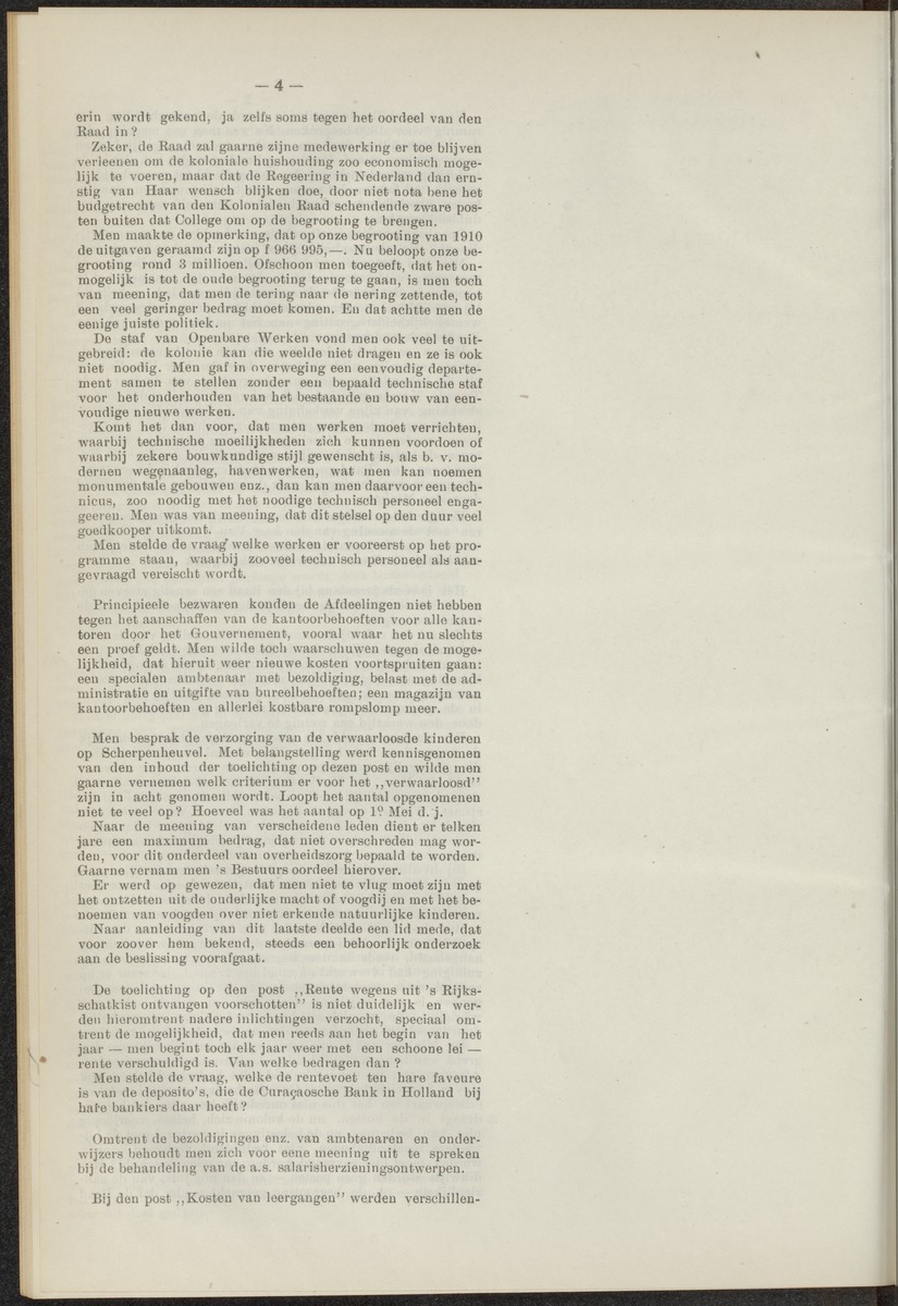 Notulen der zittingen - 