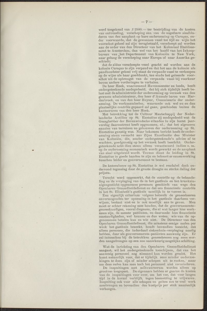 Notulen der zittingen - 