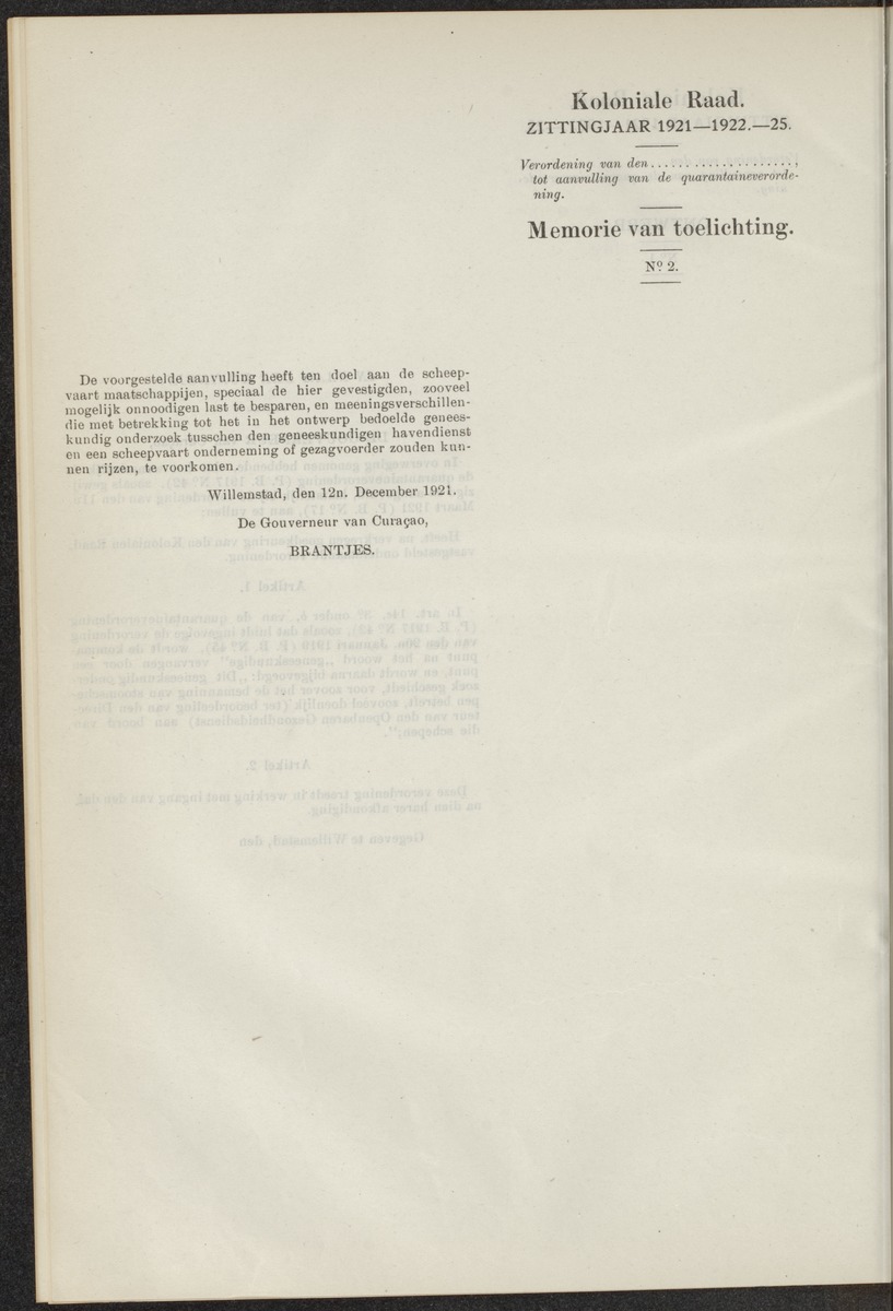 Notulen der zittingen - 