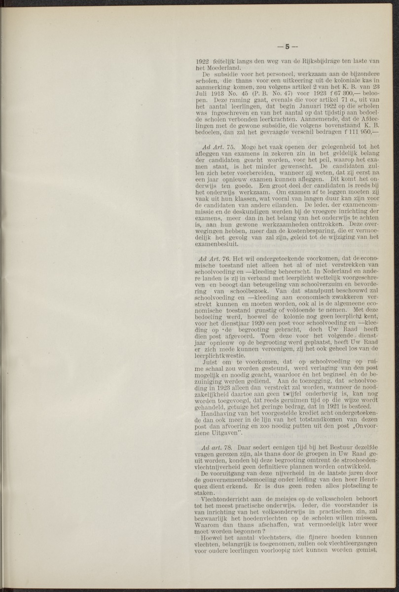 Notulen der zittingen - 