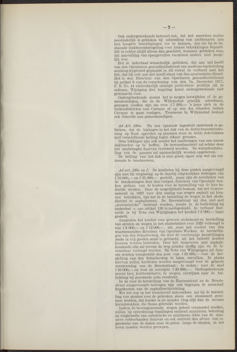 Notulen der zittingen - 