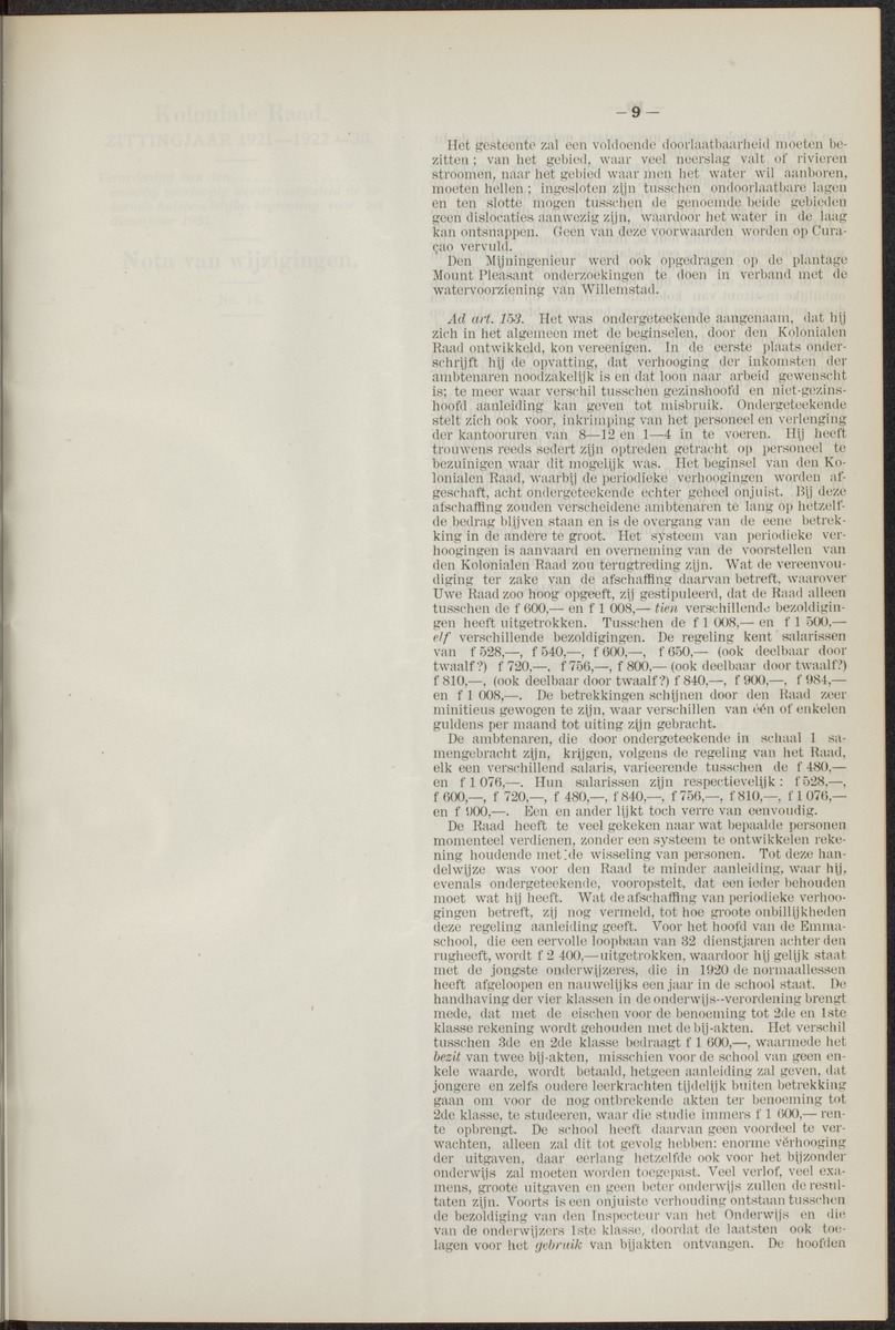 Notulen der zittingen - 