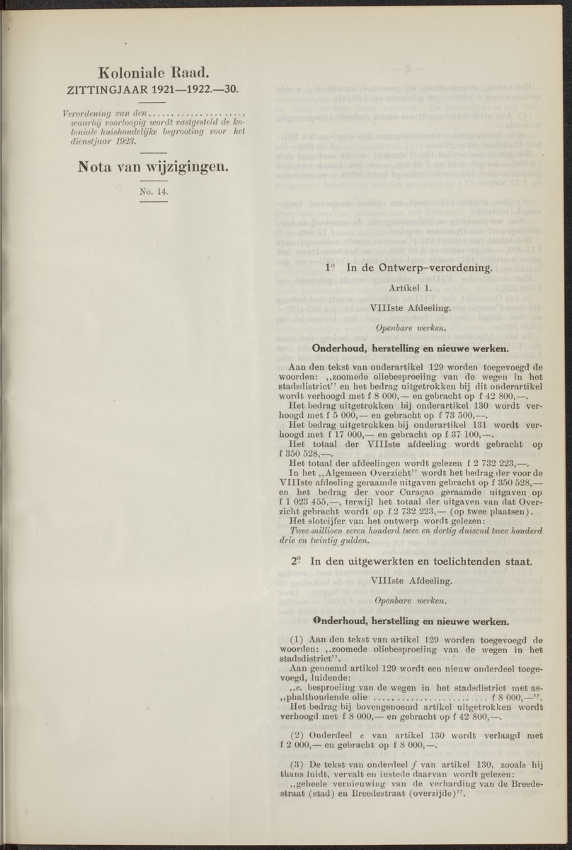 Notulen der zittingen - 