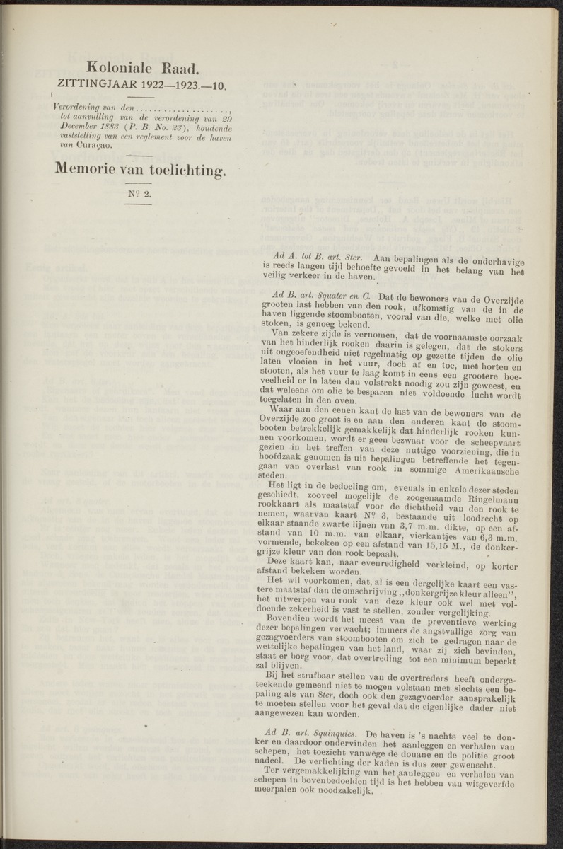 Notulen der zittingen - 