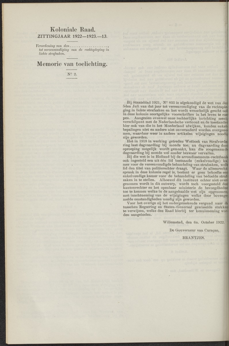 Notulen der zittingen - 