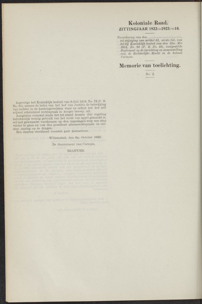 Notulen der zittingen - 