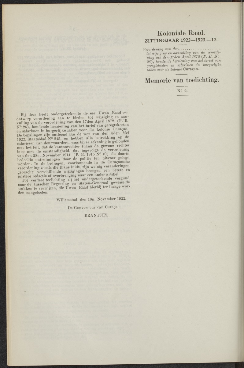 Notulen der zittingen - 