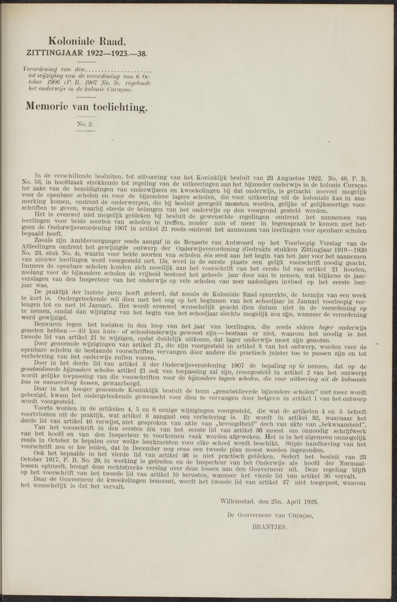 Notulen der zittingen - 