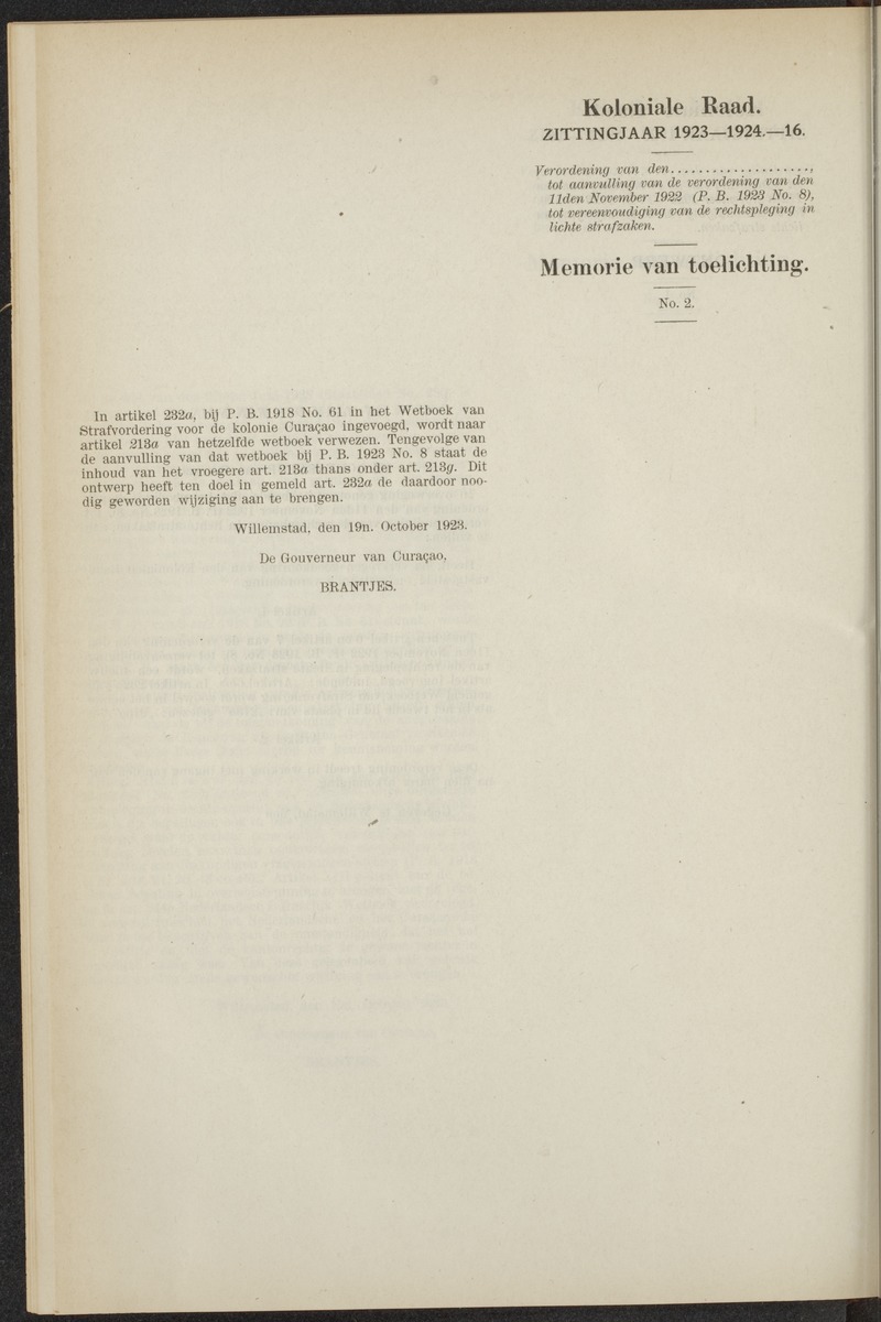 Notulen der zittingen - 