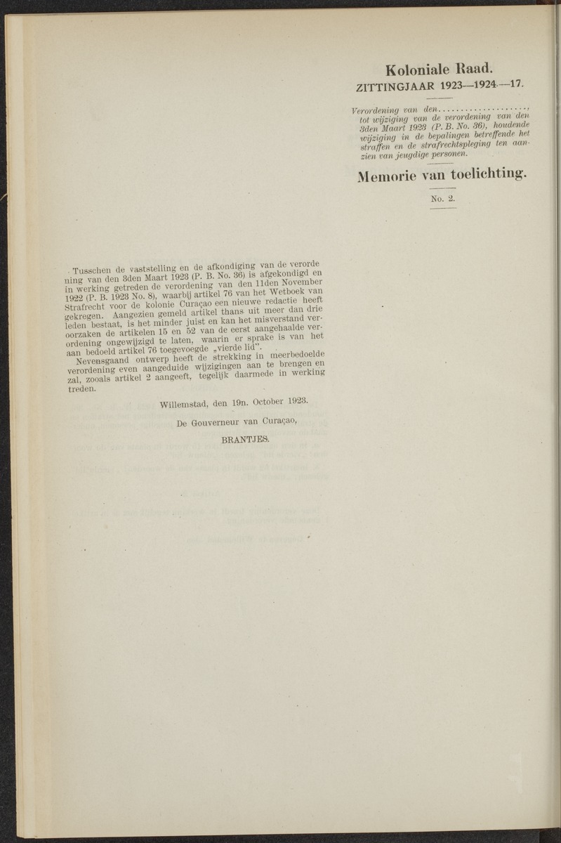 Notulen der zittingen - 