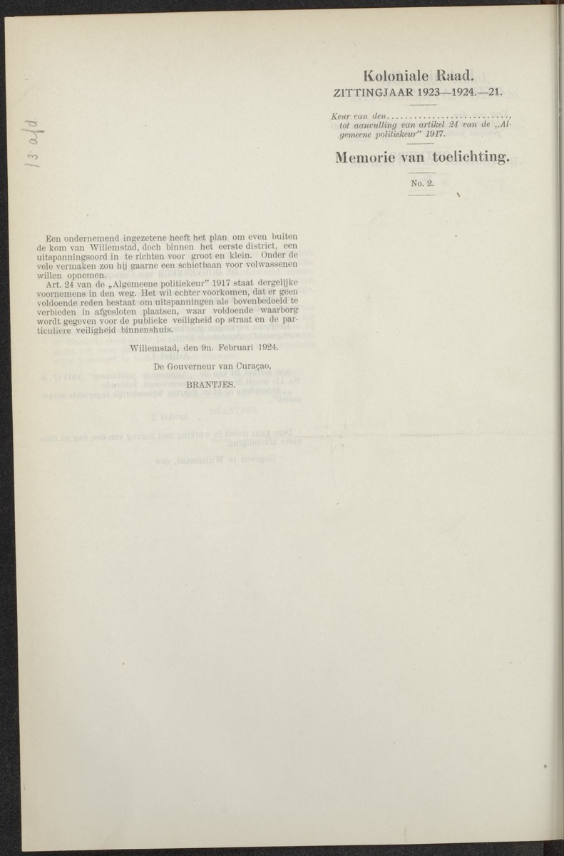 Notulen der zittingen - 