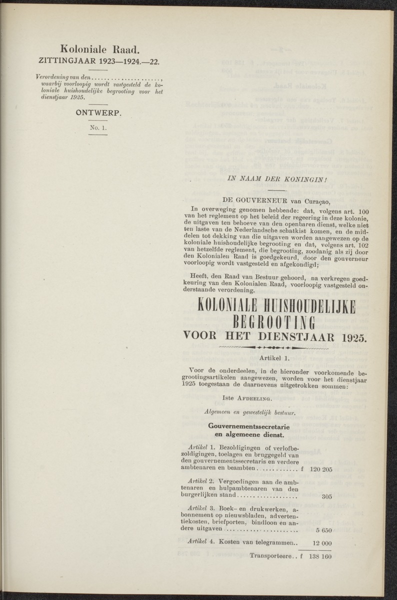 Notulen der zittingen - 
