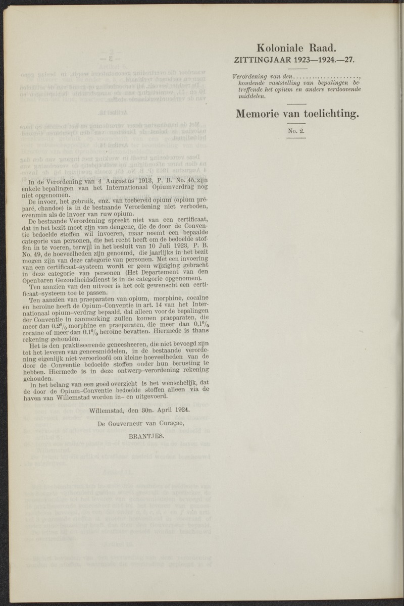 Notulen der zittingen - 