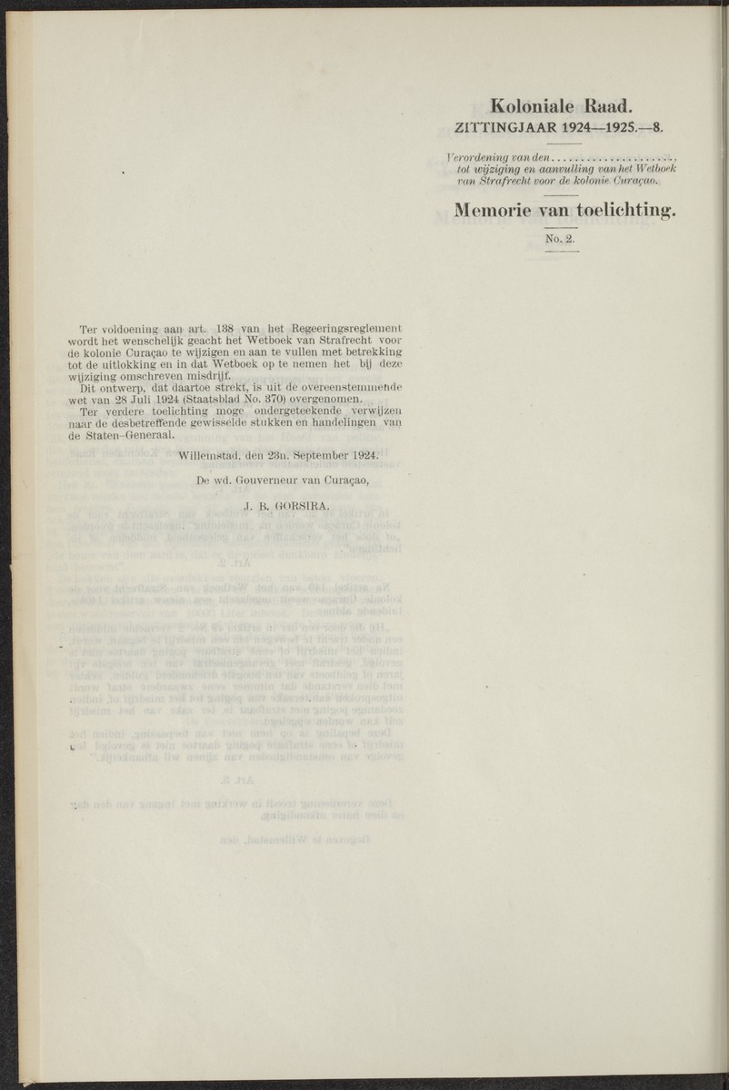 Notulen der zittingen - 