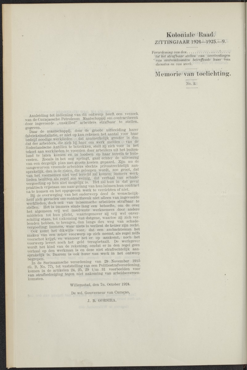 Notulen der zittingen - 