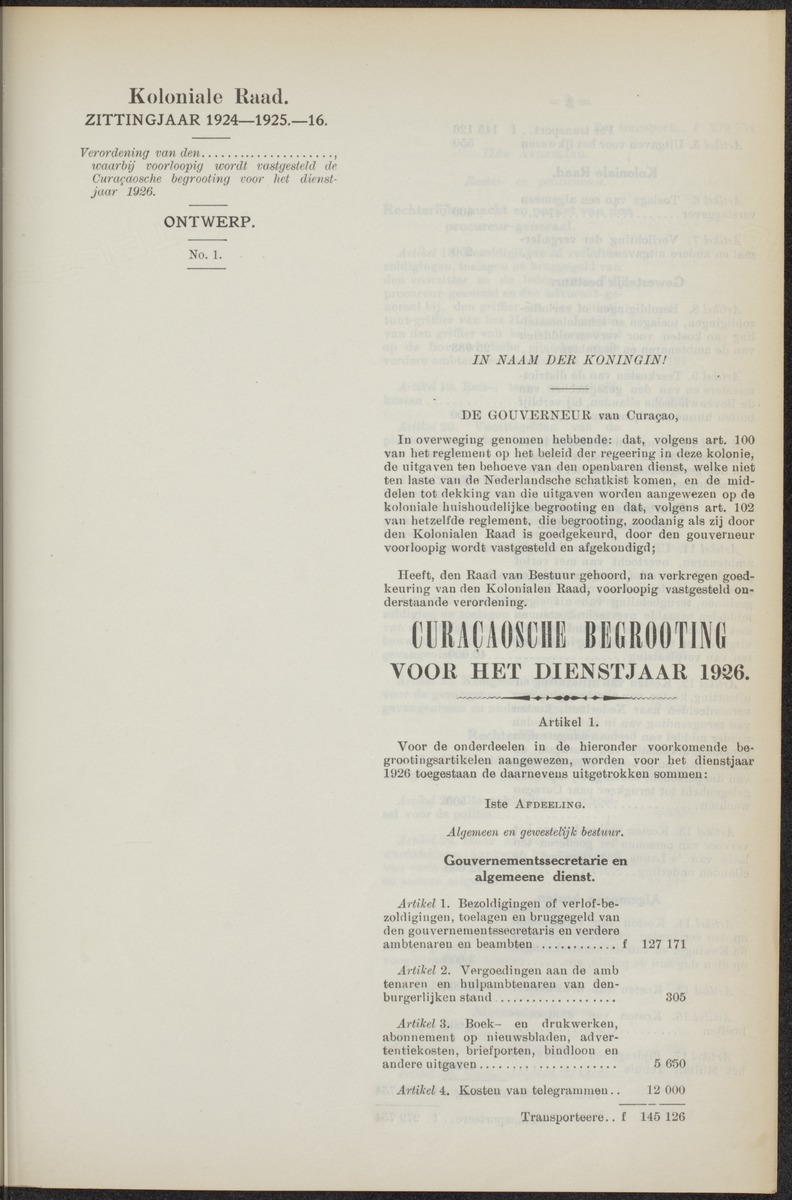 Notulen der zittingen - 