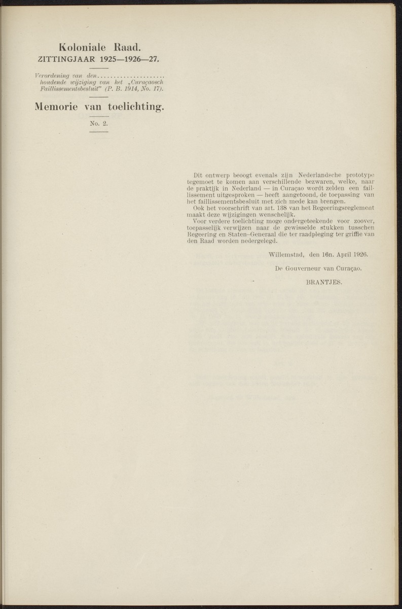 Notulen der zittingen - 