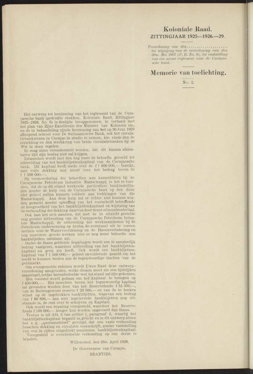 Notulen der zittingen - 