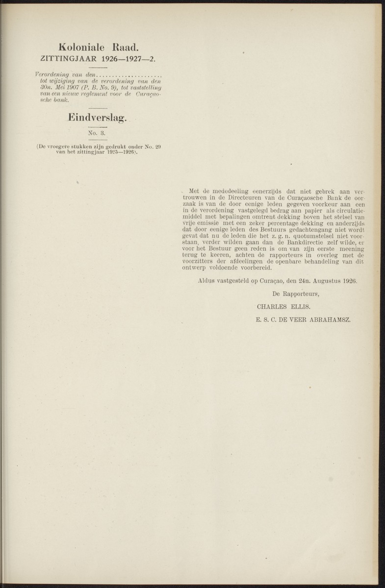 Notulen der zittingen - 