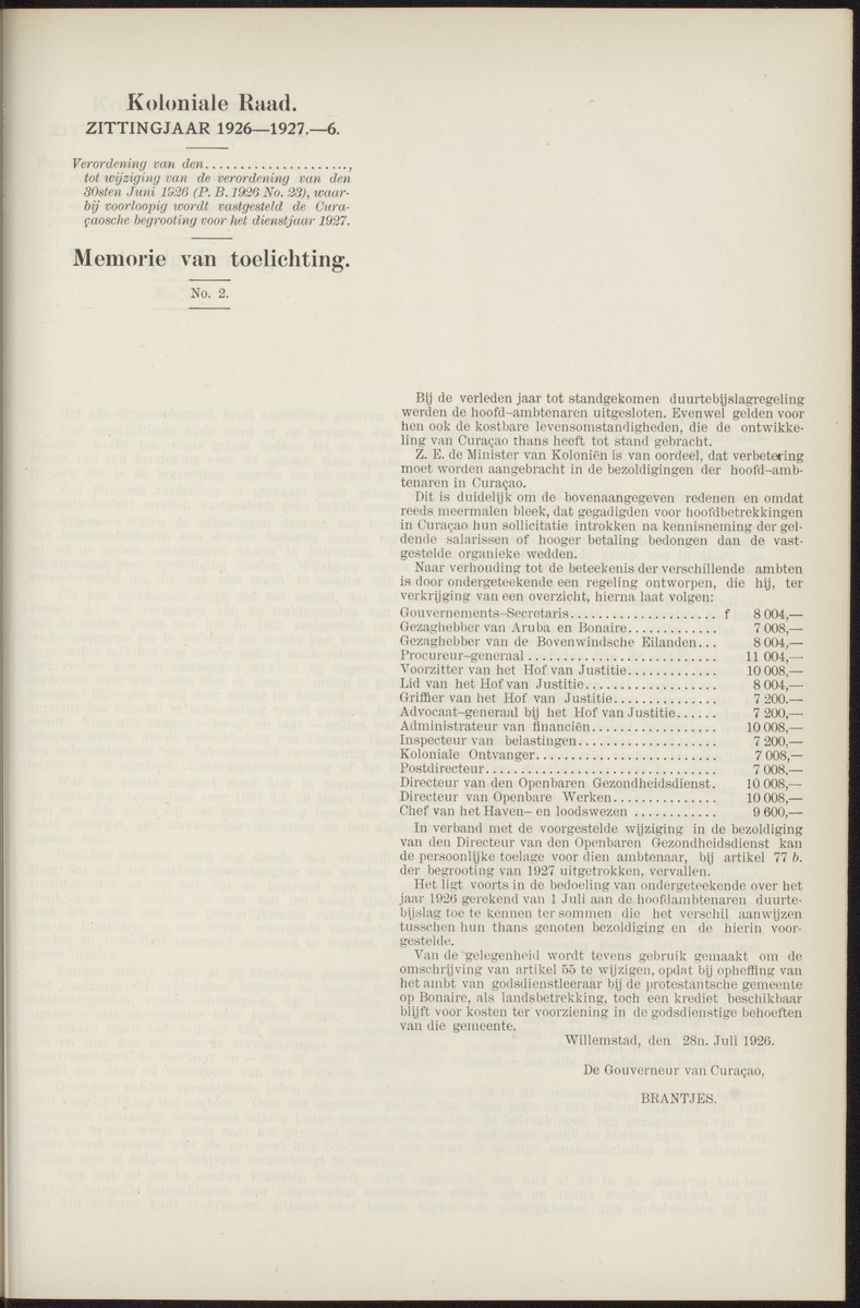 Notulen der zittingen - 