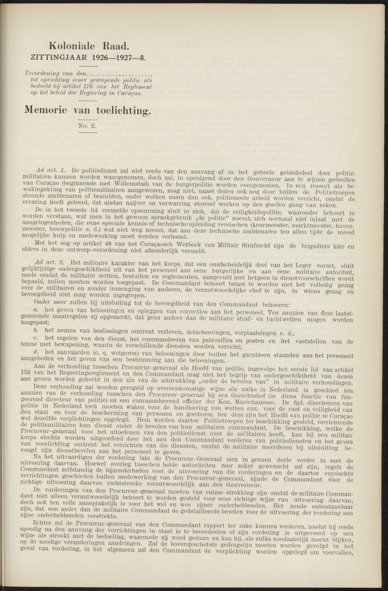 Notulen der zittingen - 