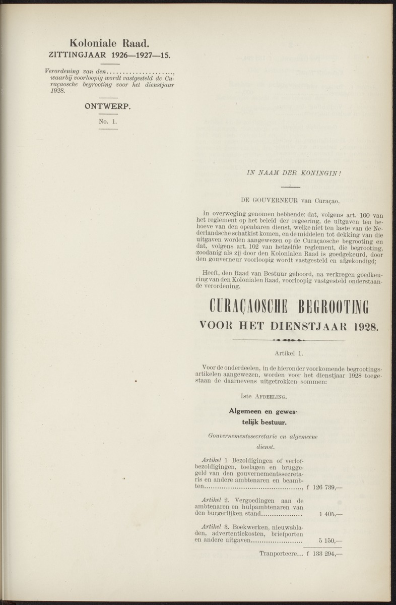 Notulen der zittingen - 