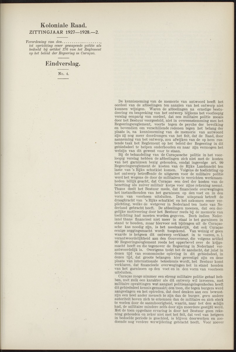 Notulen der zittingen - 