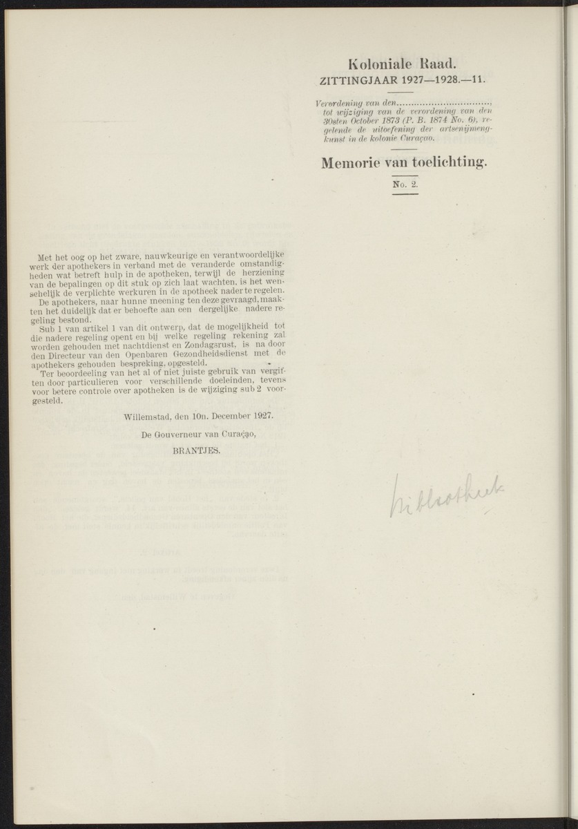 Notulen der zittingen - 