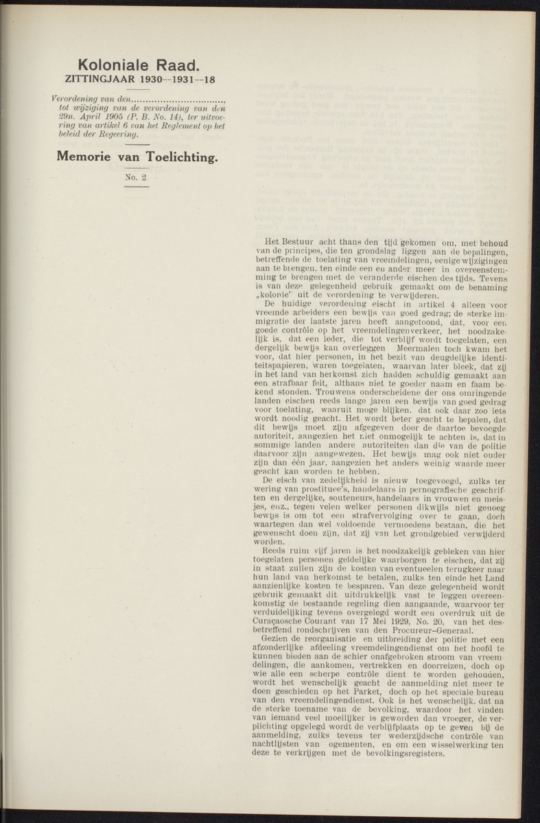 Notulen der zittingen - 