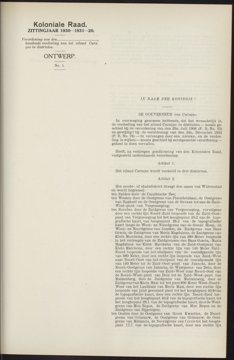 Notulen der zittingen - 