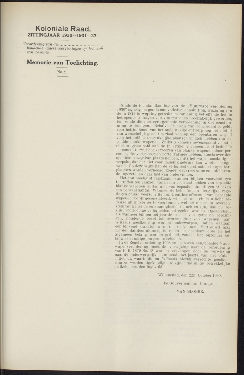 Notulen der zittingen - 