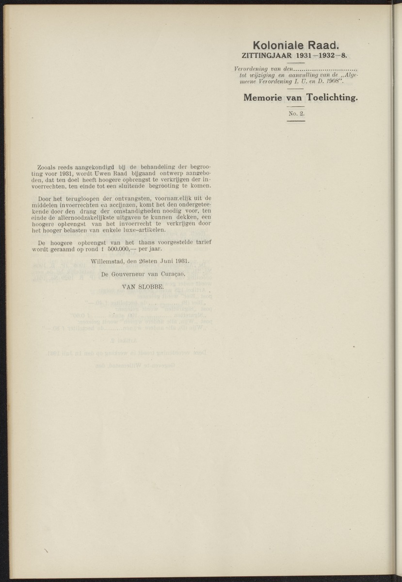 Notulen der zittingen - 