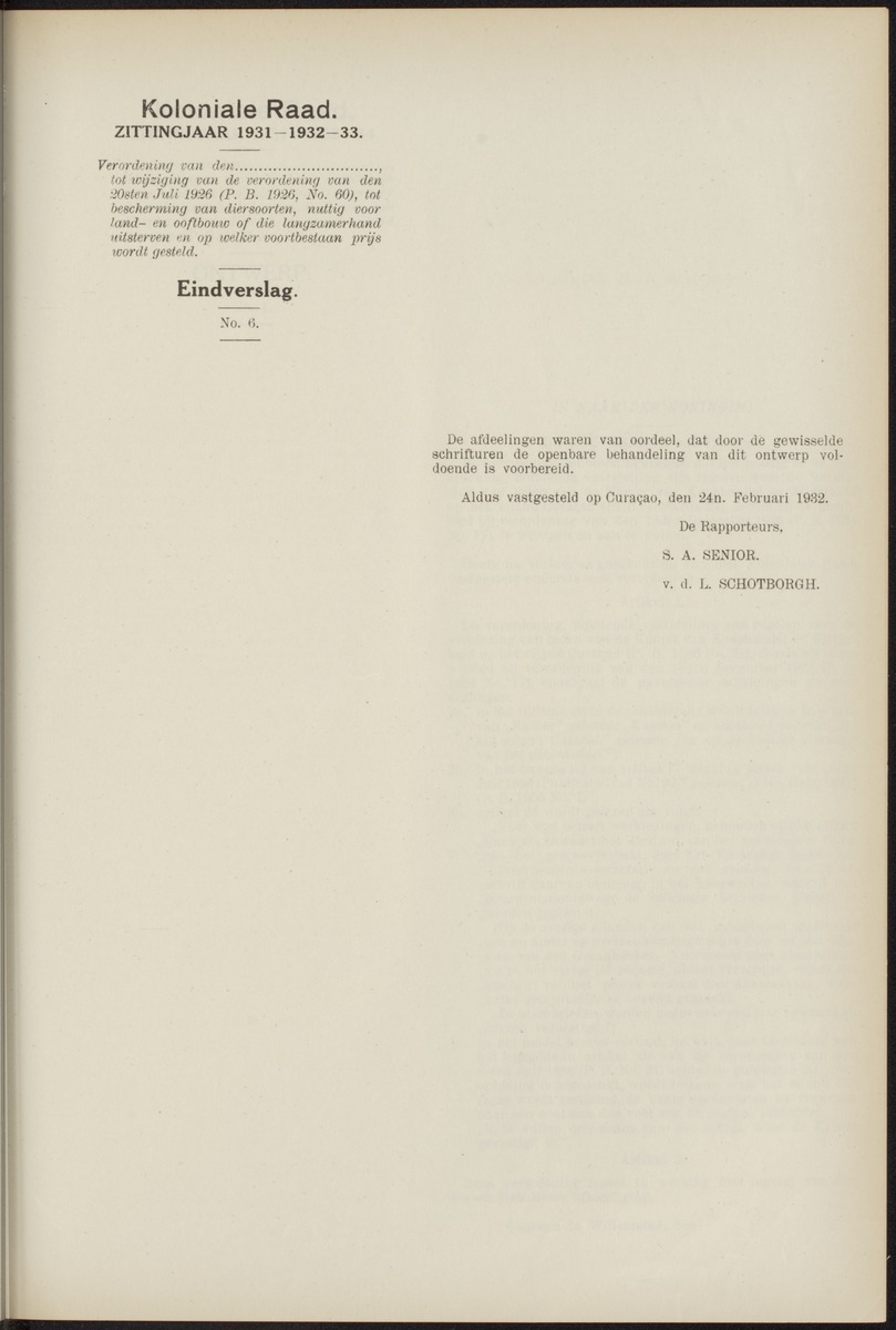 Notulen der zittingen - 