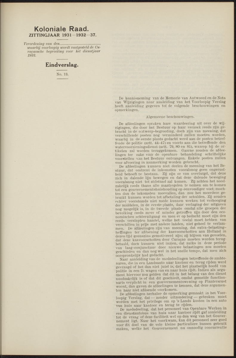 Notulen der zittingen - 