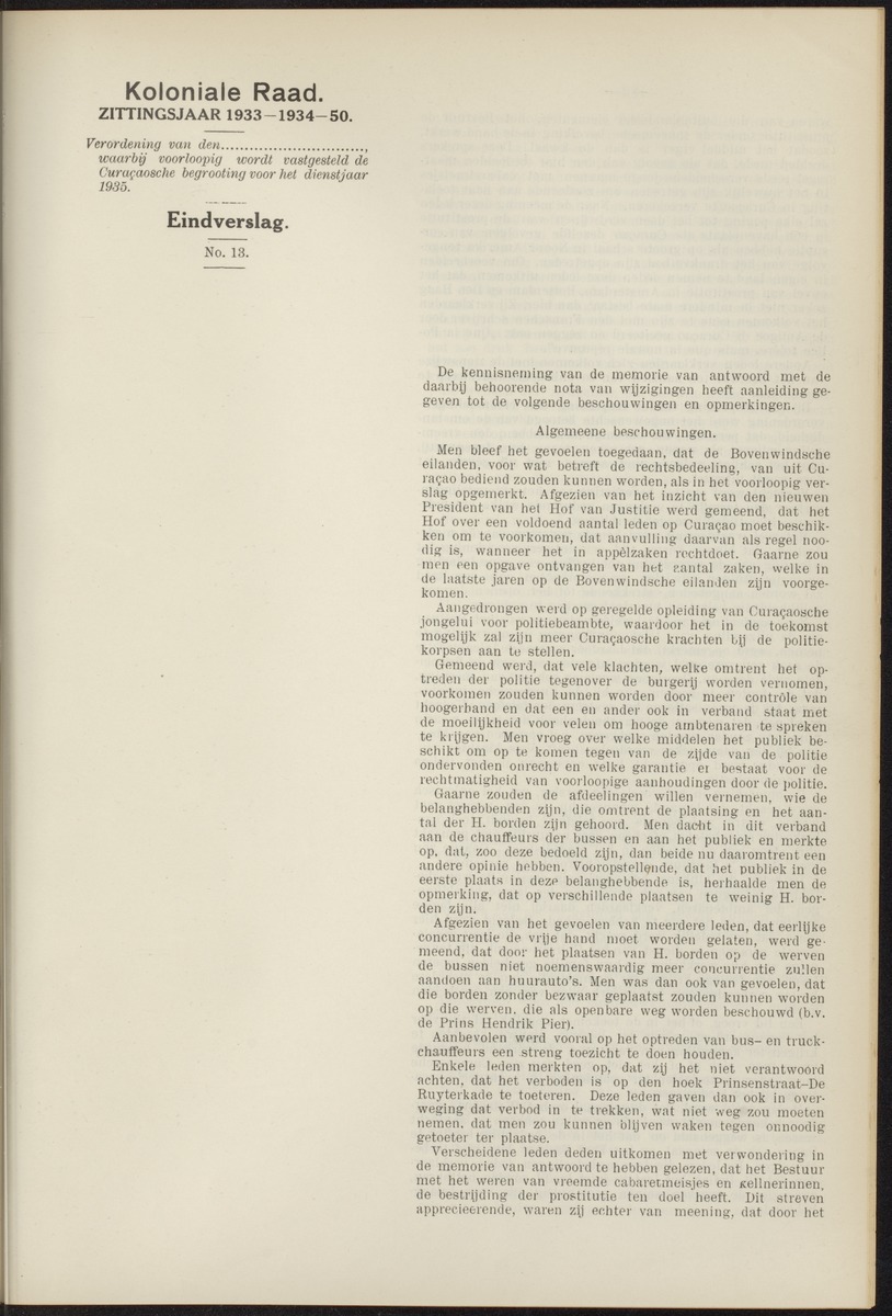 Notulen der zittingen - 