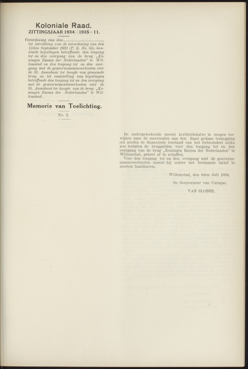 Notulen der zittingen - 