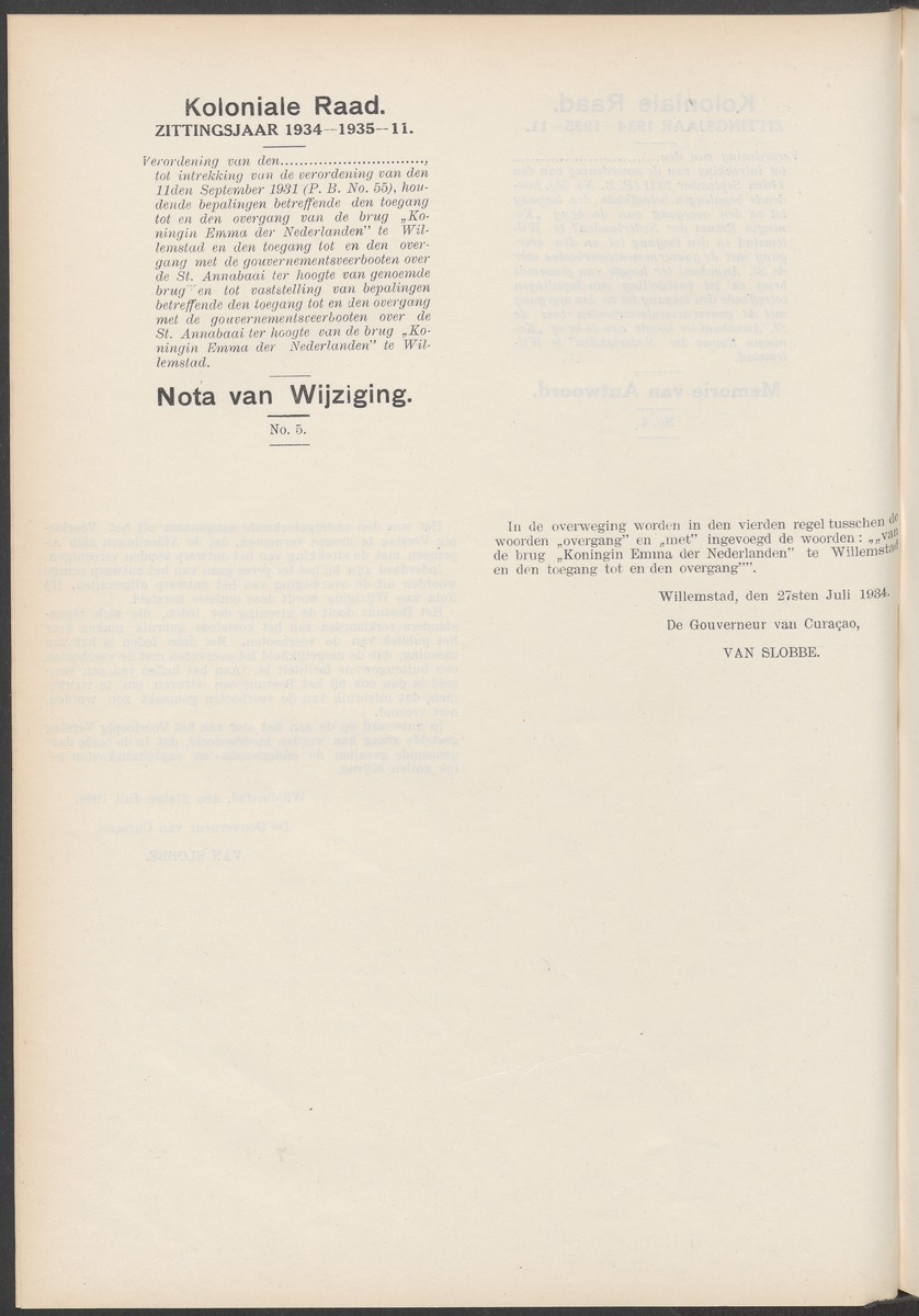 Notulen der zittingen - 