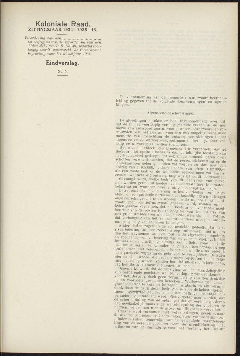 Notulen der zittingen - 