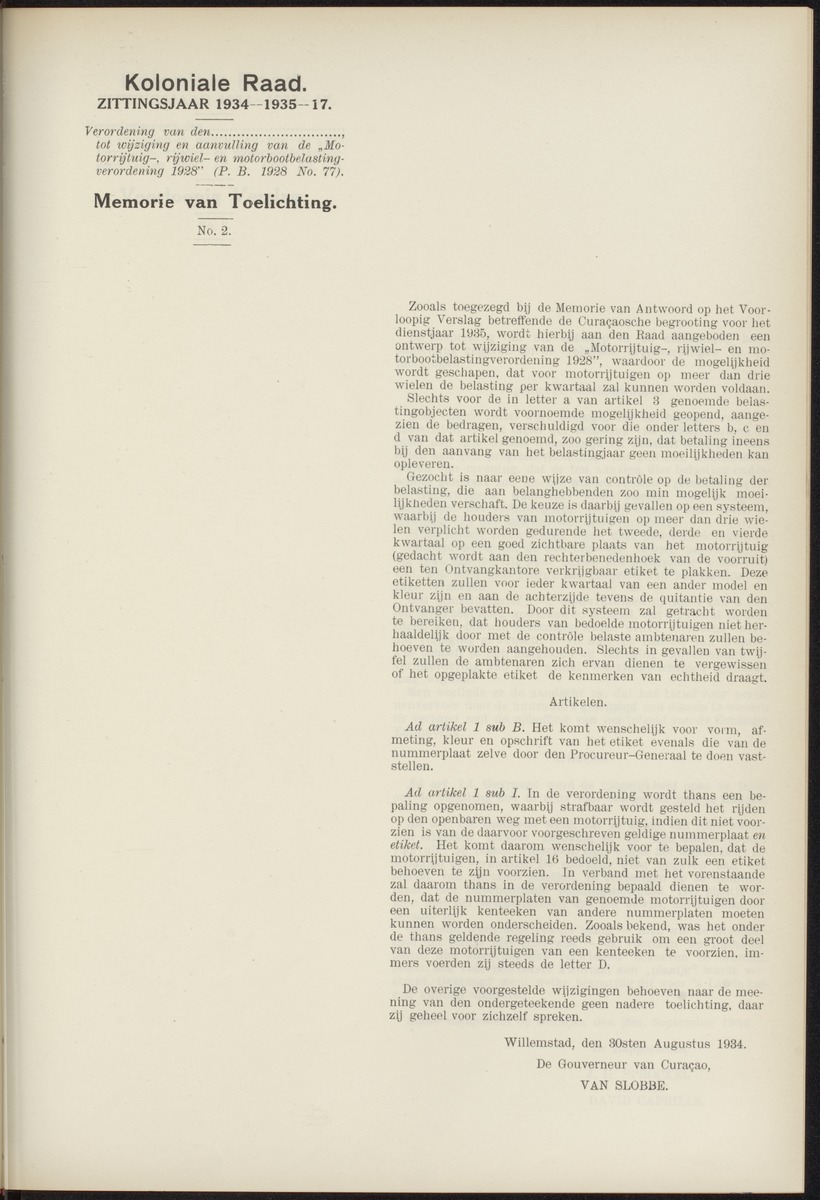 Notulen der zittingen - 