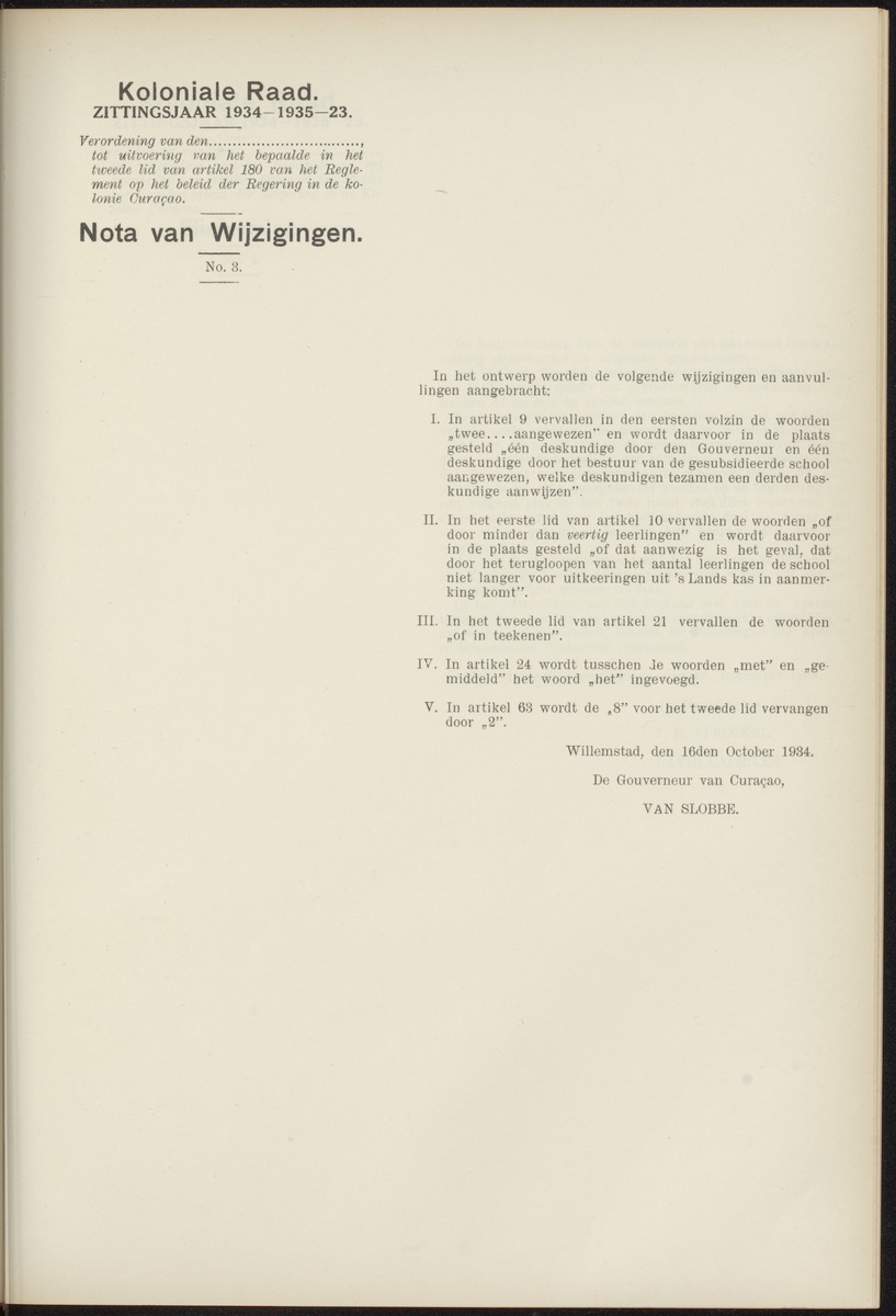 Notulen der zittingen - 