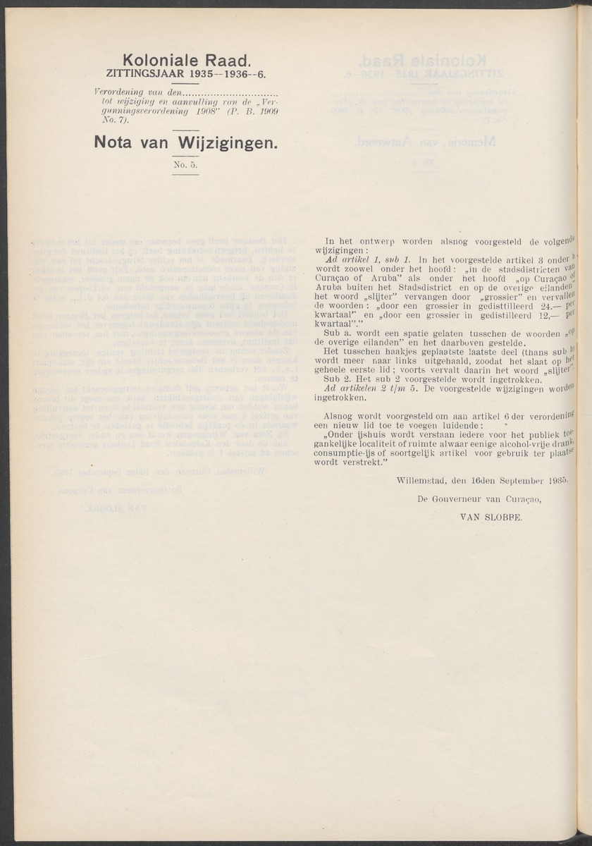 Notulen der zittingen - 