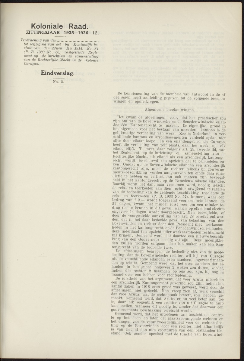 Notulen der zittingen - 