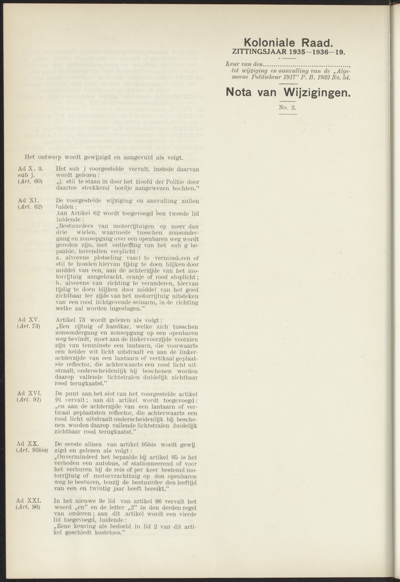 Notulen der zittingen - 