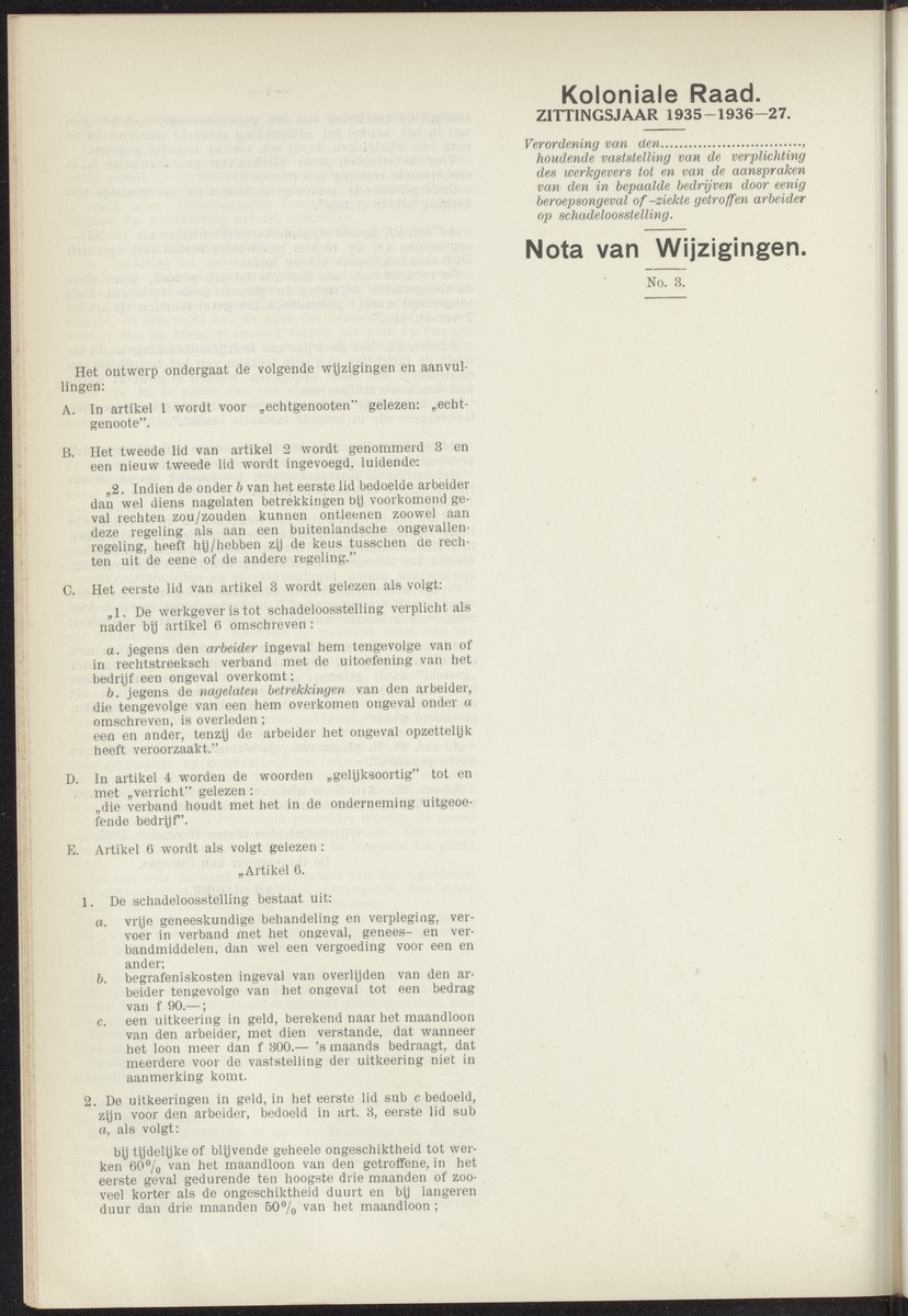 Notulen der zittingen - 