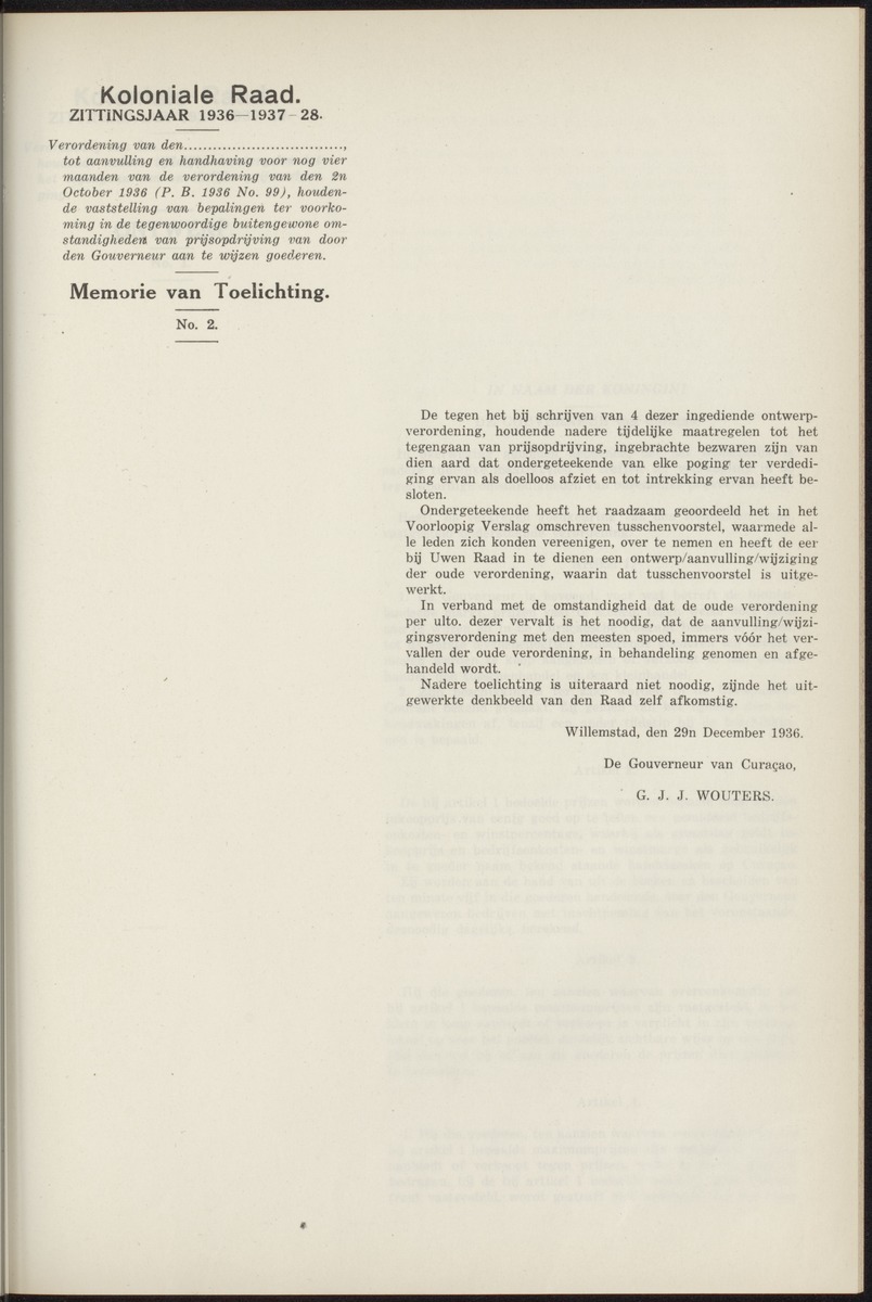 Notulen der zittingen - 