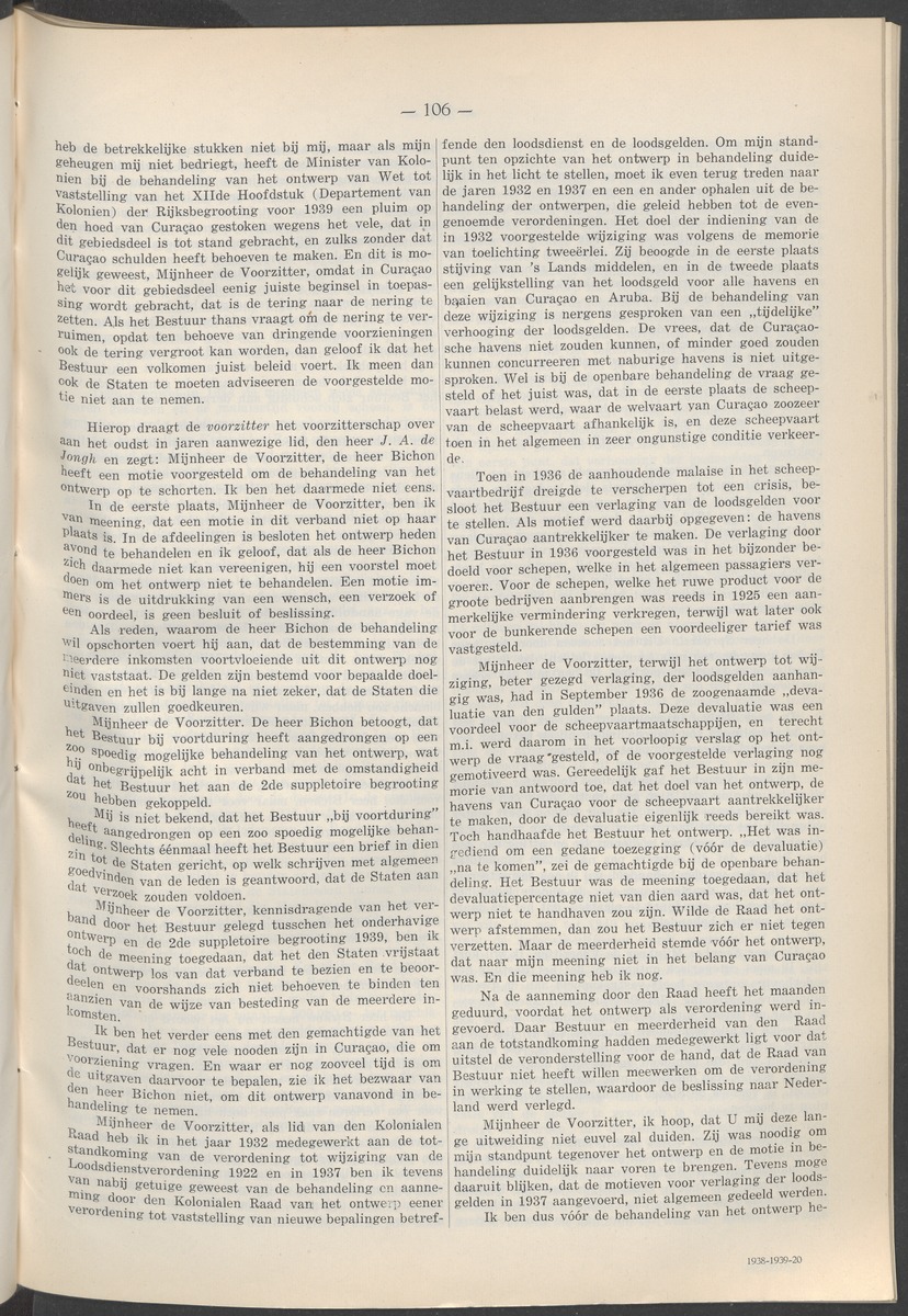 Notulen der zittingen - 